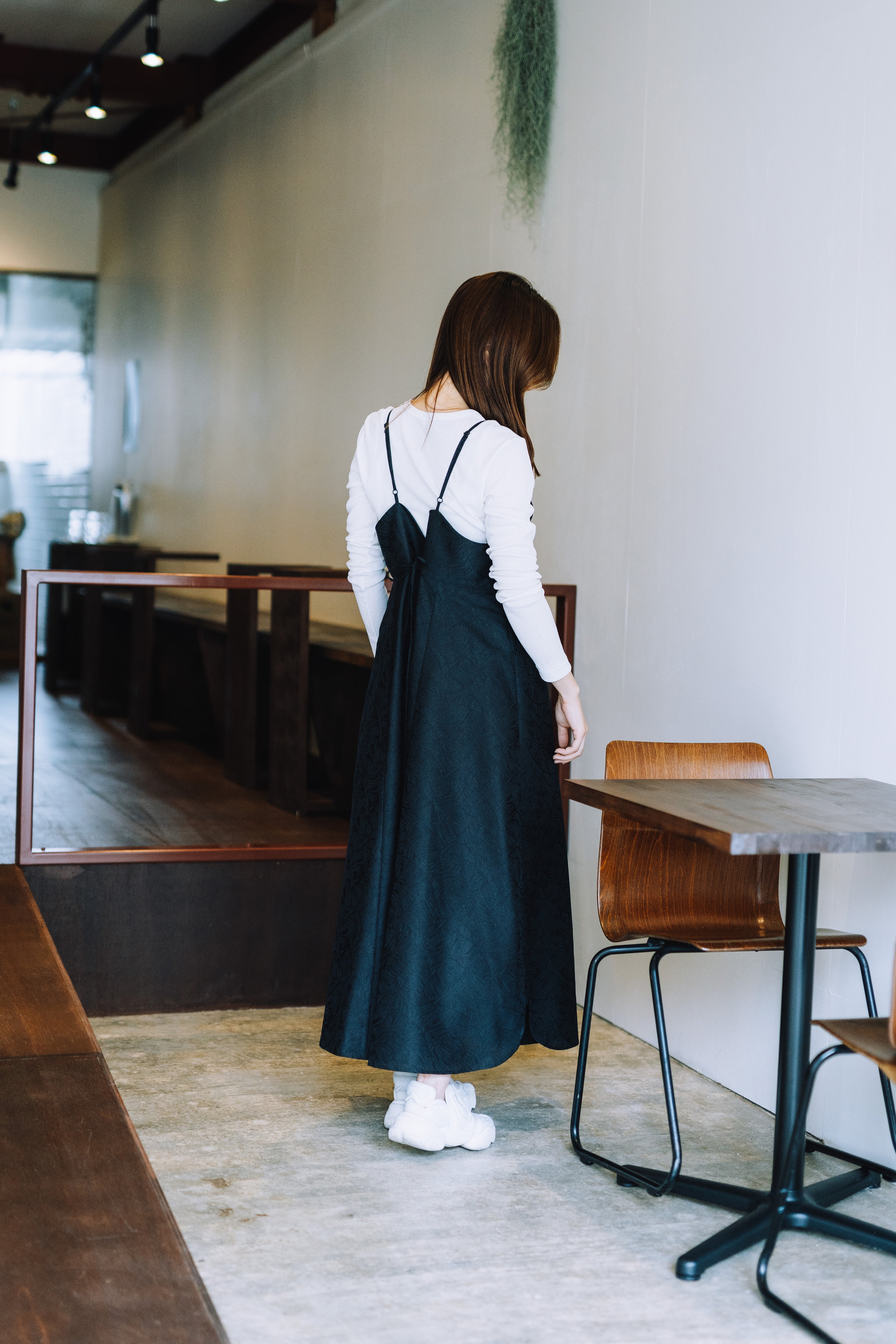 // vase camisole dress - black - 【10月中旬〜下旬お届け予定】