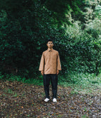 // slash collar shirt - orange beige - 【12月下旬〜1月中旬お届け予定】