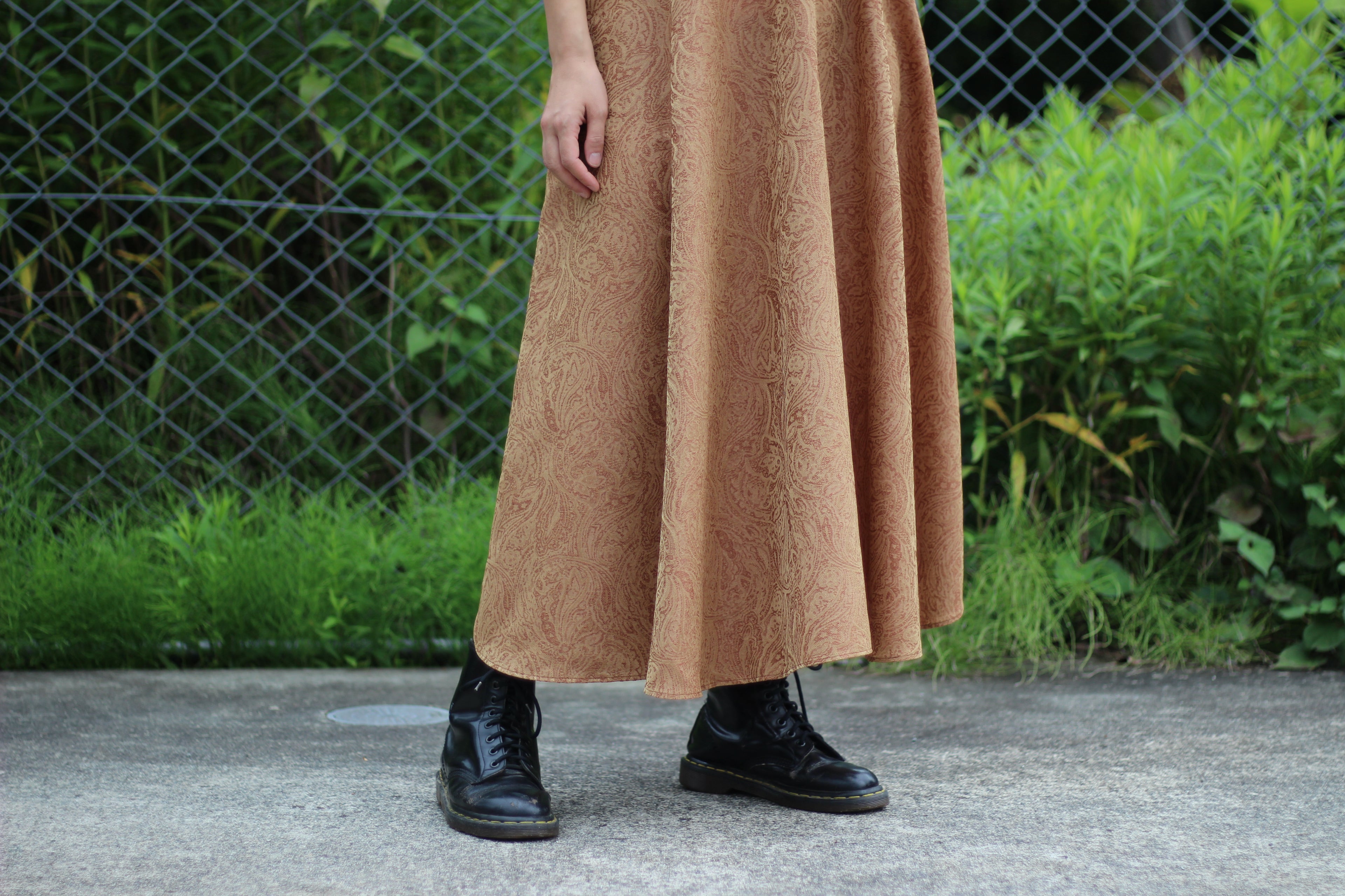 // vase camisole dress - orange beige - 【12月下旬〜1月中旬お届け予定】