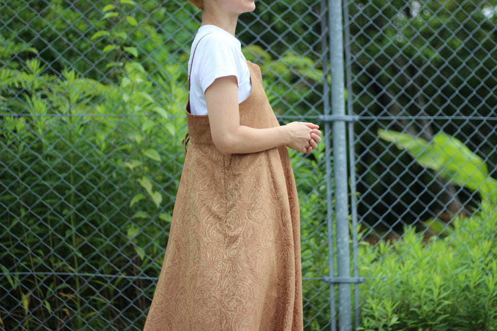 // vase camisole dress - orange beige - 【12月下旬〜1月中旬お届け予定】