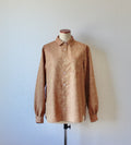 // slash collar shirt - orange beige - 【12月下旬〜1月中旬お届け予定】