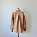 // slash collar shirt - orange beige - 【12月下旬〜1月中旬お届け予定】
