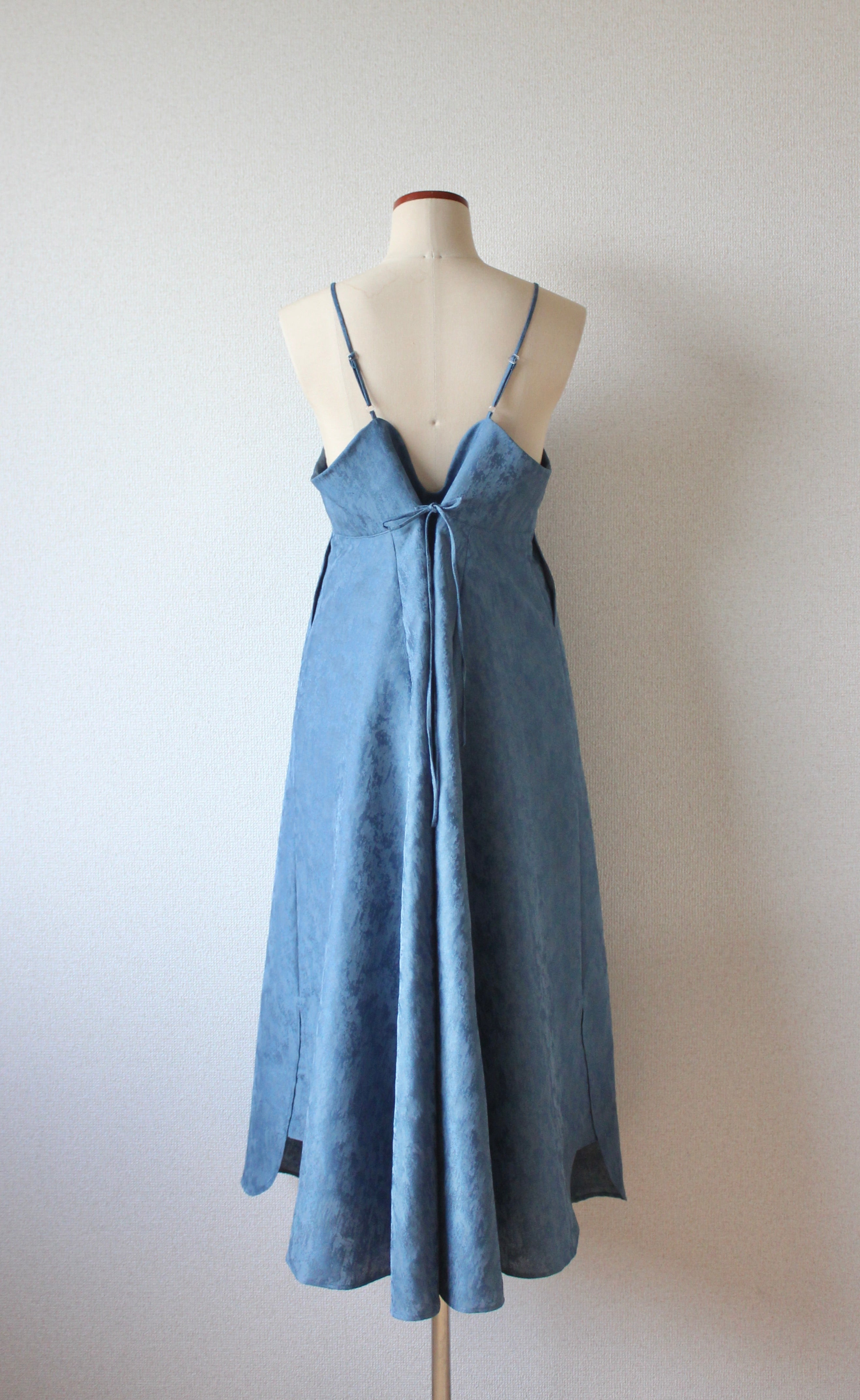 vase camisole dress - clear blue - 【12月下旬〜1月中旬お届け予定