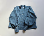 【遠隔試着】// slide collar blouse - clear blue -