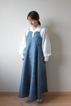 【遠隔試着】// slide collar blouse - white -