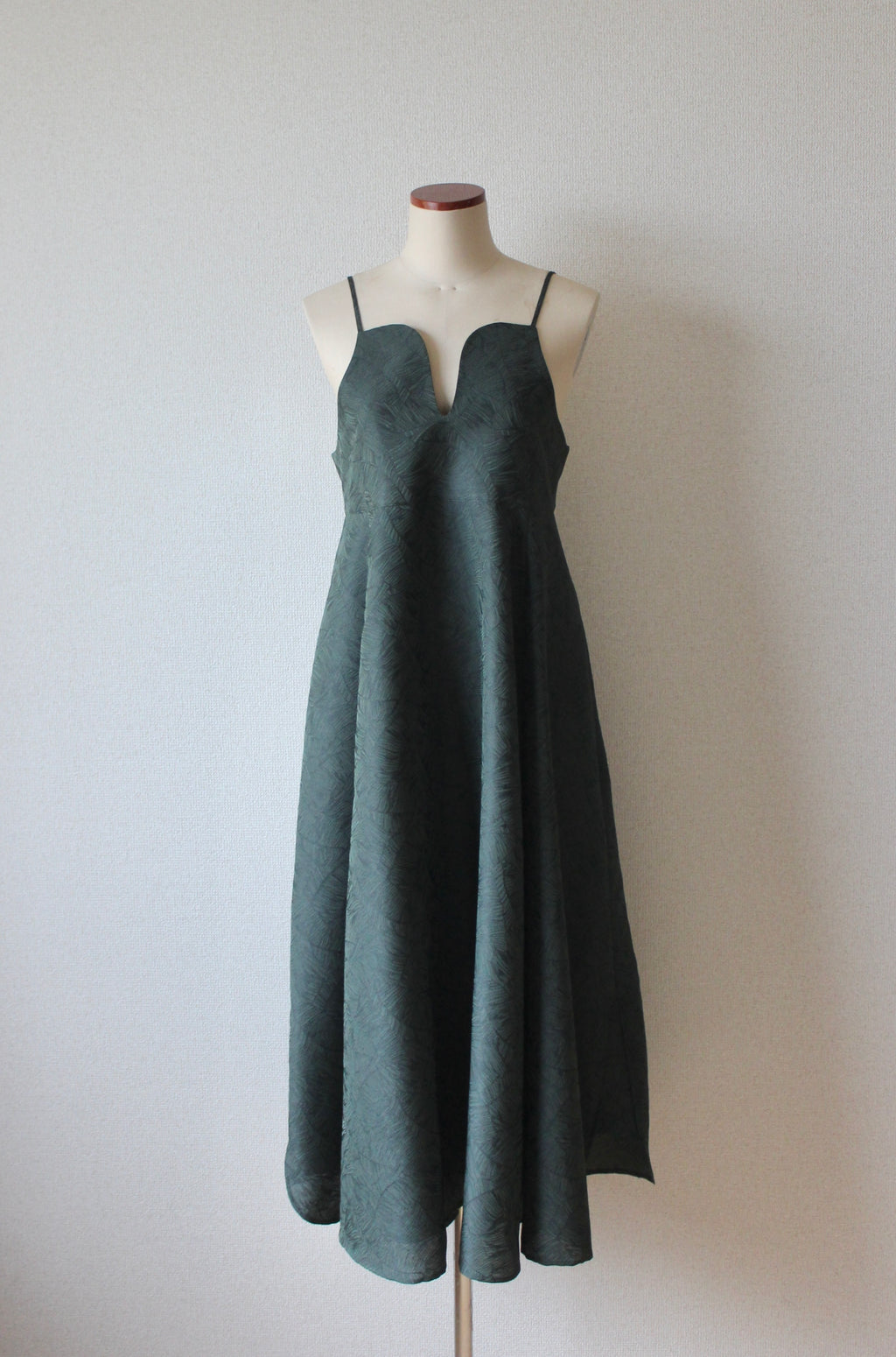 // vase camisole dress - forest green - 【10月中旬〜下旬お届け予定】