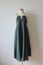 // vase camisole dress - forest green - 【10月中旬〜下旬お届け予定】