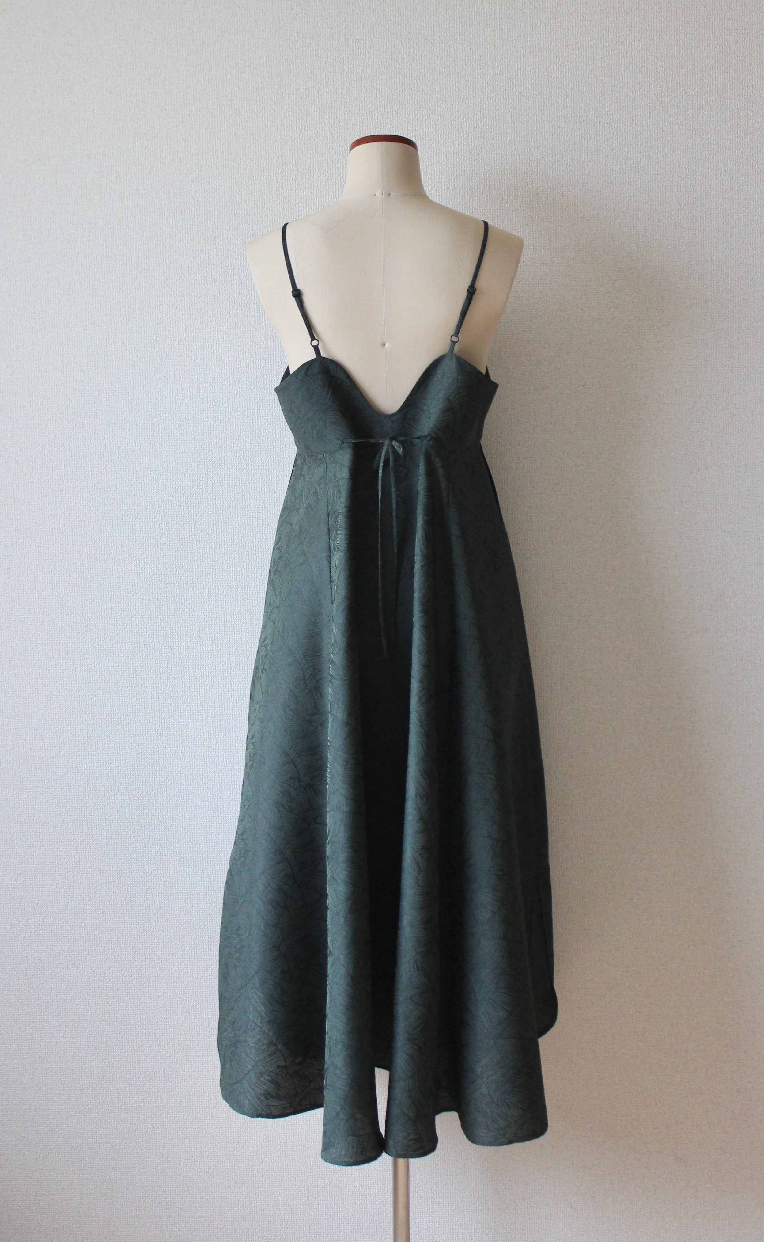 // vase camisole dress - forest green - 【10月中旬〜下旬お届け予定】