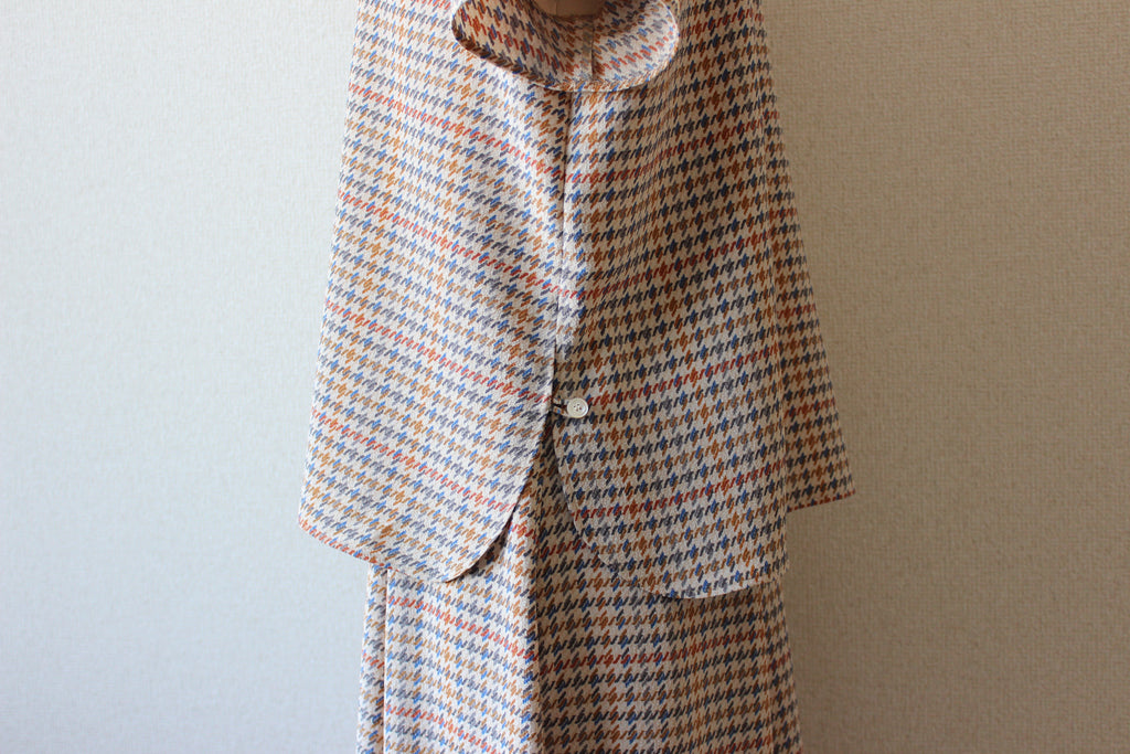 【遠隔試着】// gourd neck blouse - houndstooth -