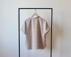 【遠隔試着】// gourd neck blouse - houndstooth -