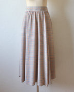【遠隔試着】// side round flare skirt - houndstooth -
