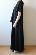 【遠隔試着】// gourd neck blouse - black -