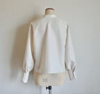 【遠隔試着】// gourd neck blouse (long sleeve)- ivory -
