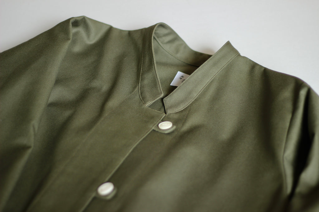 // dent neck coat - khaki - 【12月下旬〜1月中旬お届け予定】