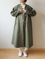 // dent neck coat - khaki - 【12月下旬〜1月中旬お届け予定】
