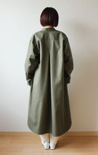 // dent neck coat - khaki - 【12月下旬〜1月中旬お届け予定】