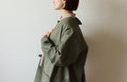 // dent neck coat - khaki - 【12月下旬〜1月中旬お届け予定】