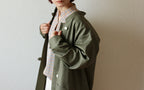 // dent neck coat - khaki - 【12月下旬〜1月中旬お届け予定】