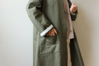 // dent neck coat - khaki - 【12月下旬〜1月中旬お届け予定】