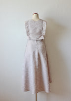 // semi flare skirt - milk tea - 【10月中旬〜下旬お届け予定】