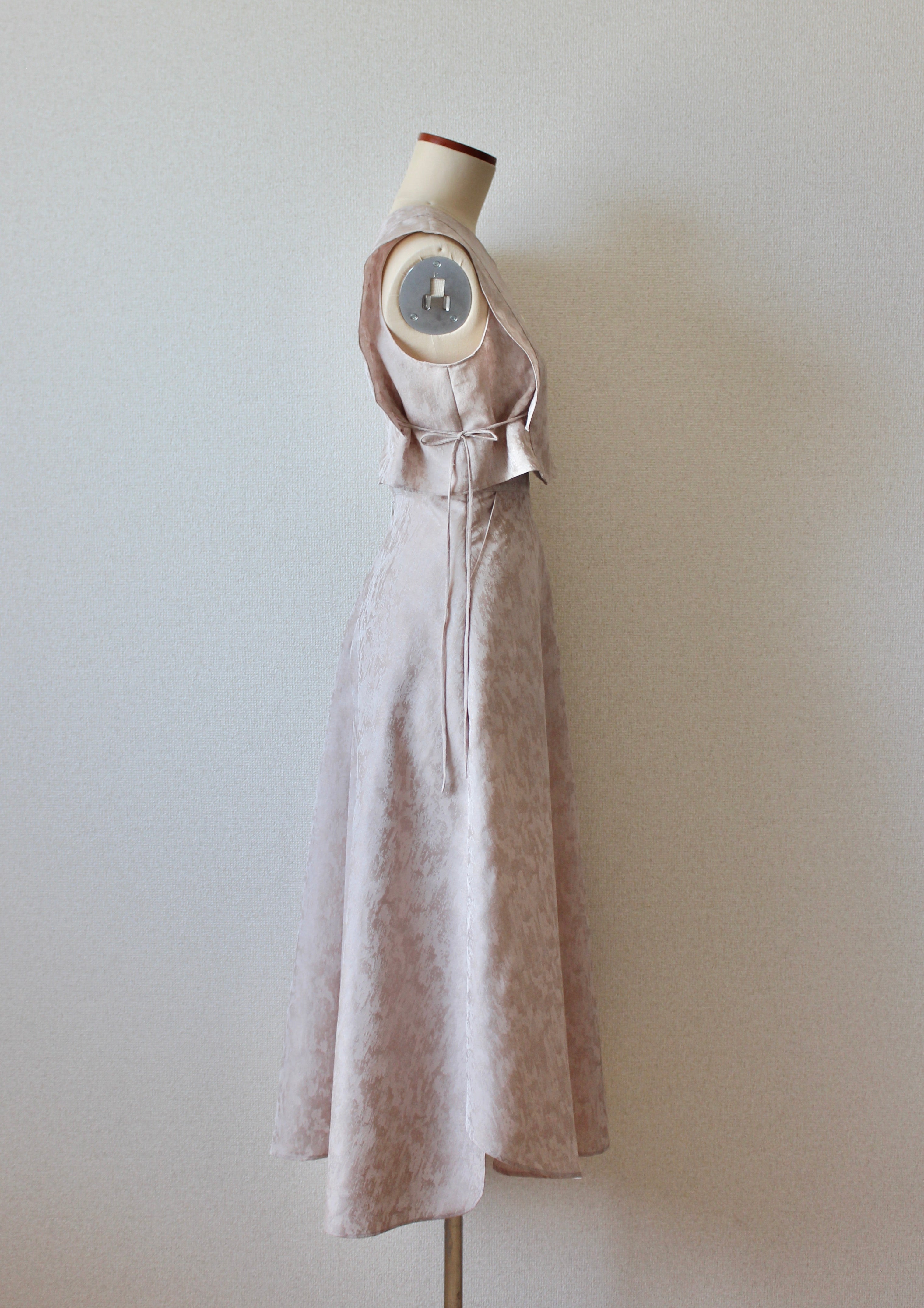 // semi flare skirt - milk tea - 【10月中旬〜下旬お届け予定】