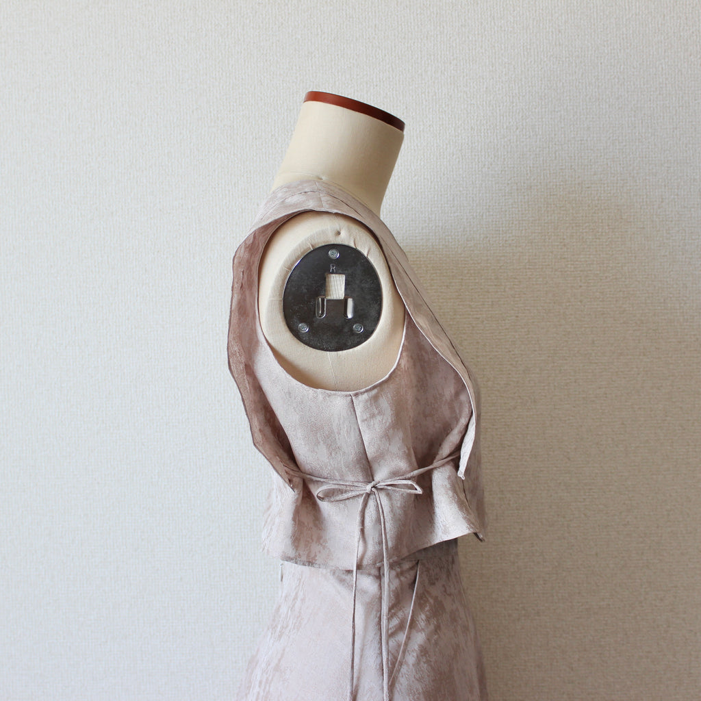 【遠隔試着】// side string vest - milk tea -