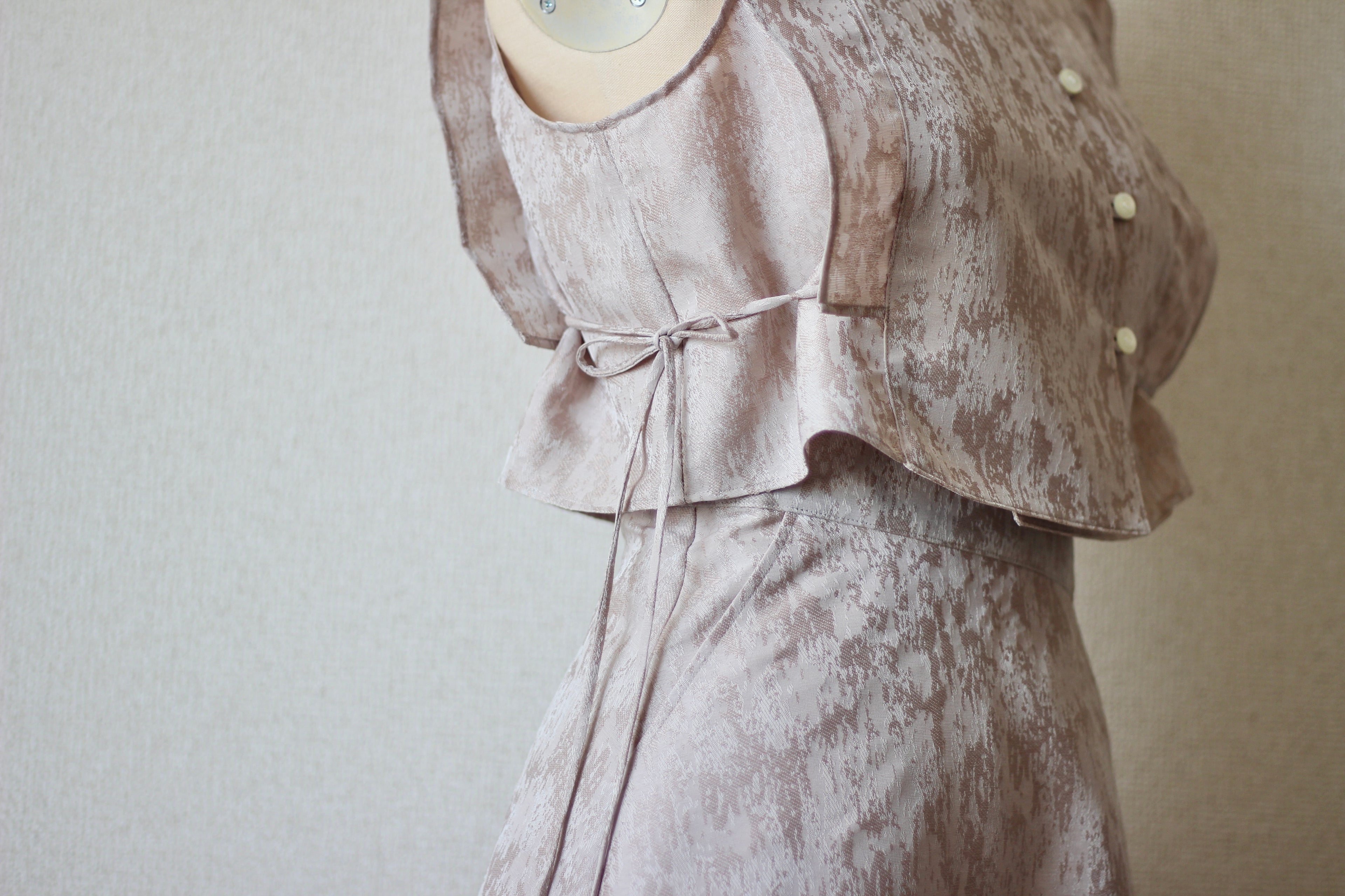 【遠隔試着】// side string vest - milk tea -