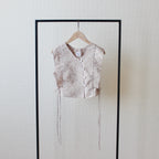 【遠隔試着】// side string vest - milk tea -
