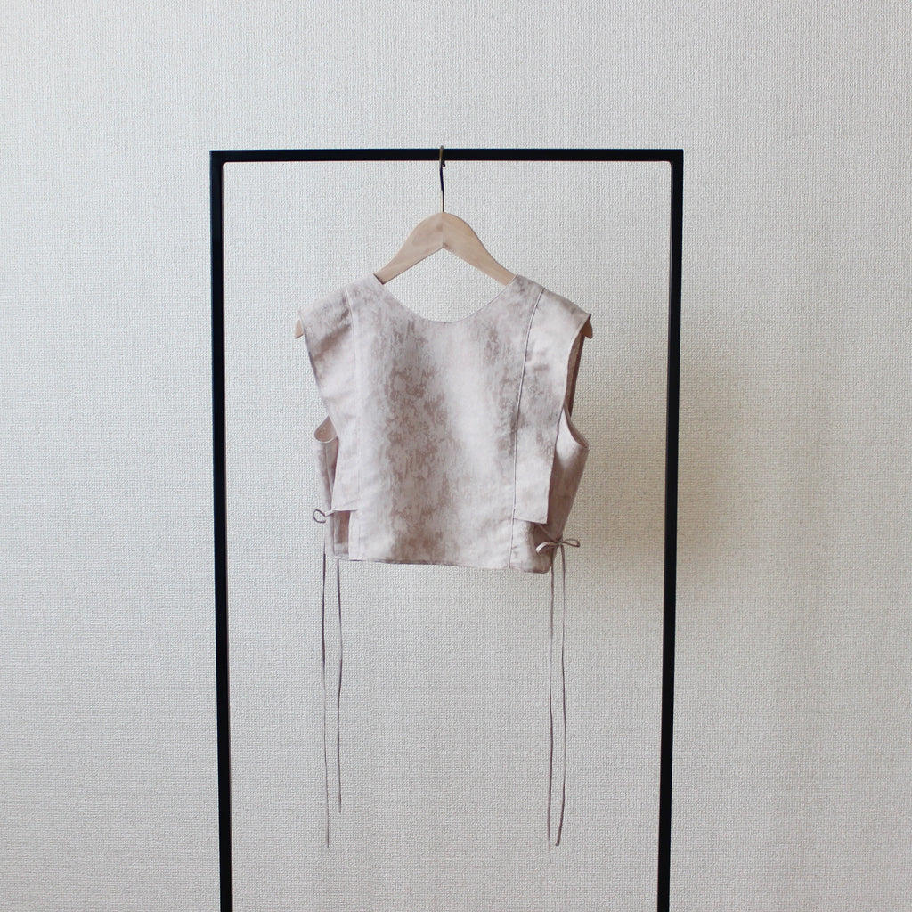 【遠隔試着】// side string vest - milk tea -