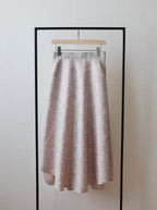 // semi flare skirt - milk tea - 【10月中旬〜下旬お届け予定】