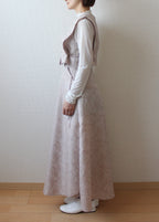 // semi flare skirt - milk tea - 【10月中旬〜下旬お届け予定】