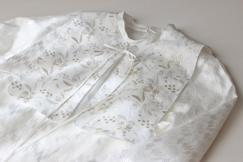 // wave collar blouse - white - 【12月下旬〜1月中旬お届け予定】