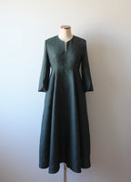 【遠隔試着】// stem sleeve dress - forest green -
