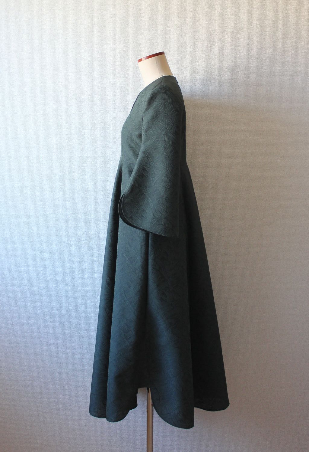 【遠隔試着】// stem sleeve dress - forest green -