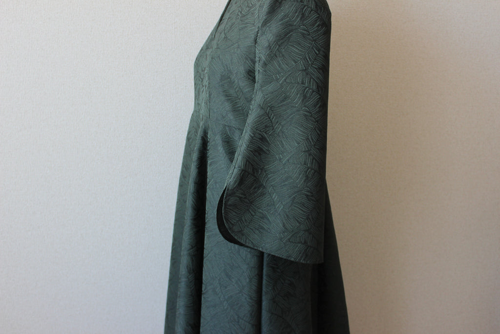 【遠隔試着】// stem sleeve dress - forest green -