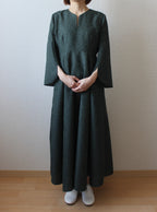 【遠隔試着】// stem sleeve dress - forest green -