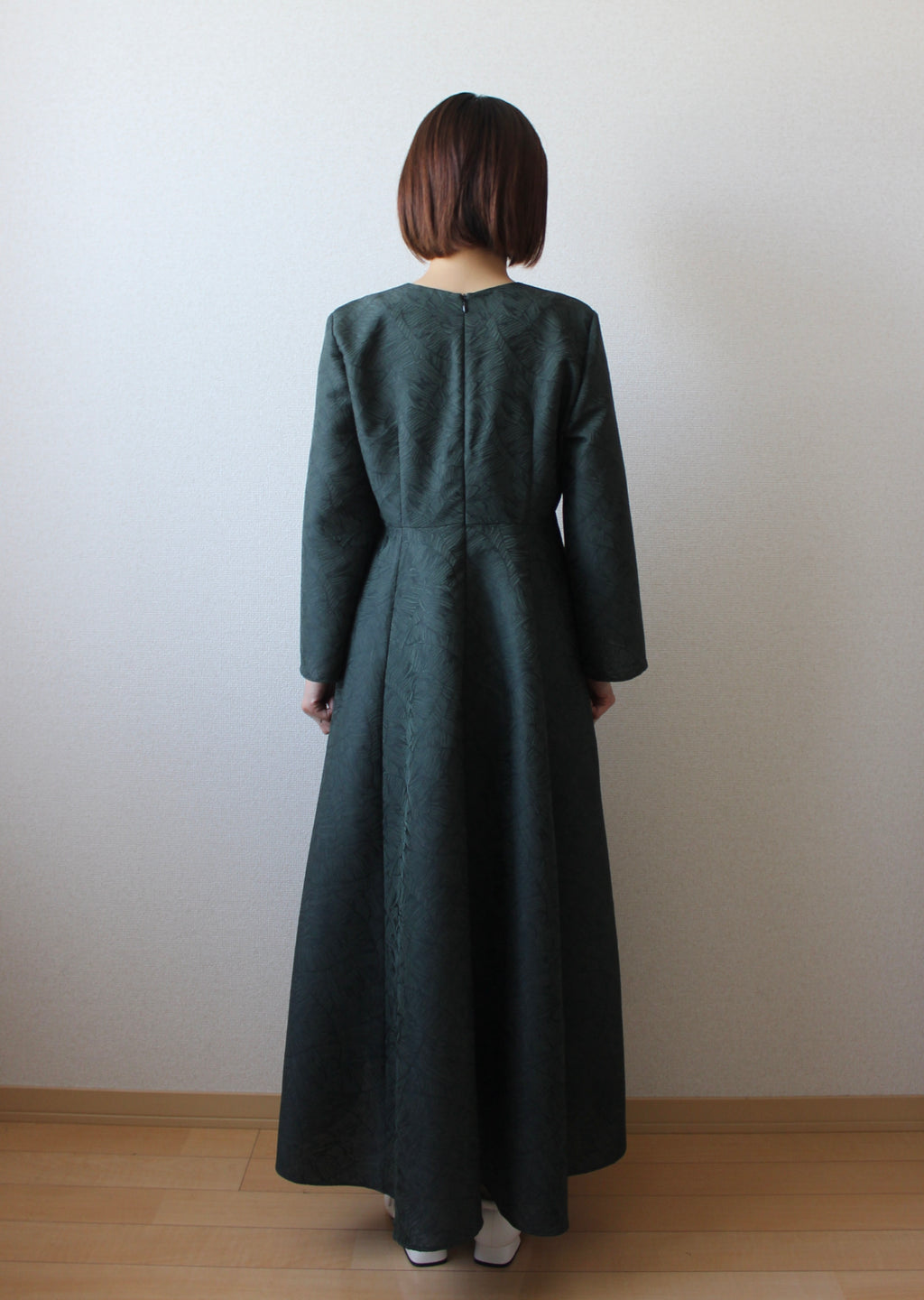 【遠隔試着】// stem sleeve dress - forest green -