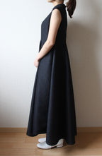 // sleeveless dress - black - 【10月中旬〜下旬お届け予定】
