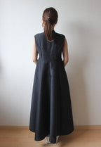 // sleeveless dress - black - 【10月中旬〜下旬お届け予定】