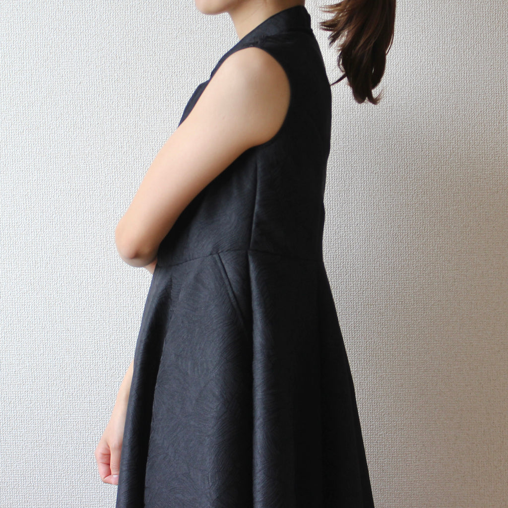 // sleeveless dress - black - 【10月中旬〜下旬お届け予定】