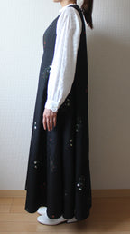 // bouquet jumper skirt - plain - 【12月中旬〜下旬お届け予定】