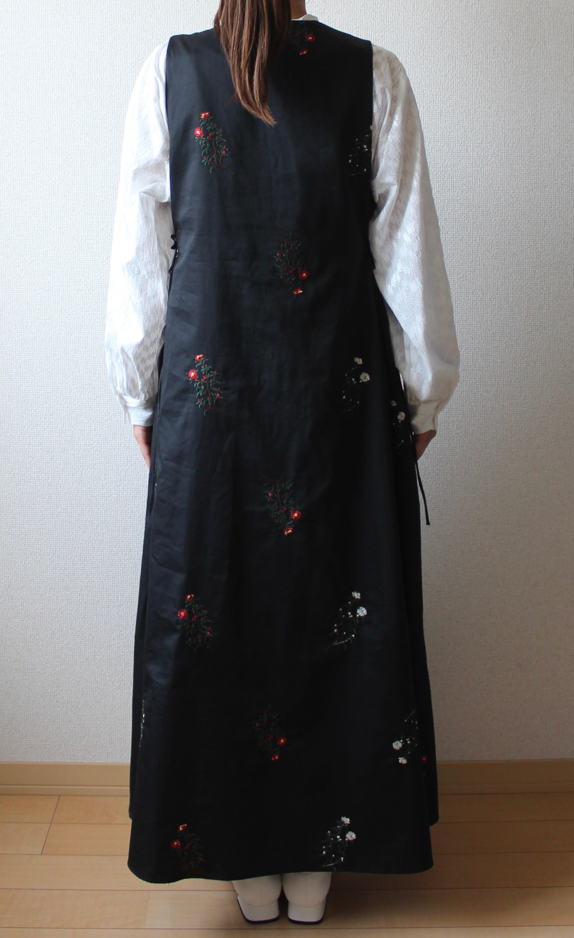 // bouquet jumper skirt - plain - 【12月中旬〜下旬お届け予定】