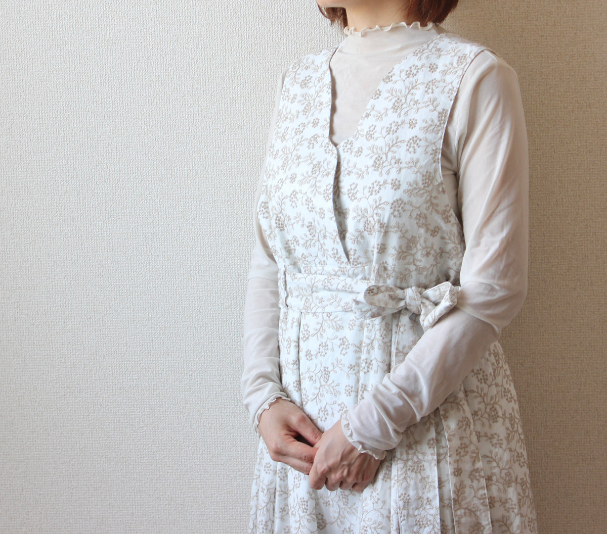 // bloom jumper skirt - camel - 【預計3月下旬～4月下旬出貨】