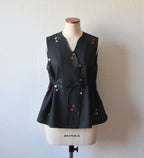 【遠隔試着】// wave neck vest - sazanka -