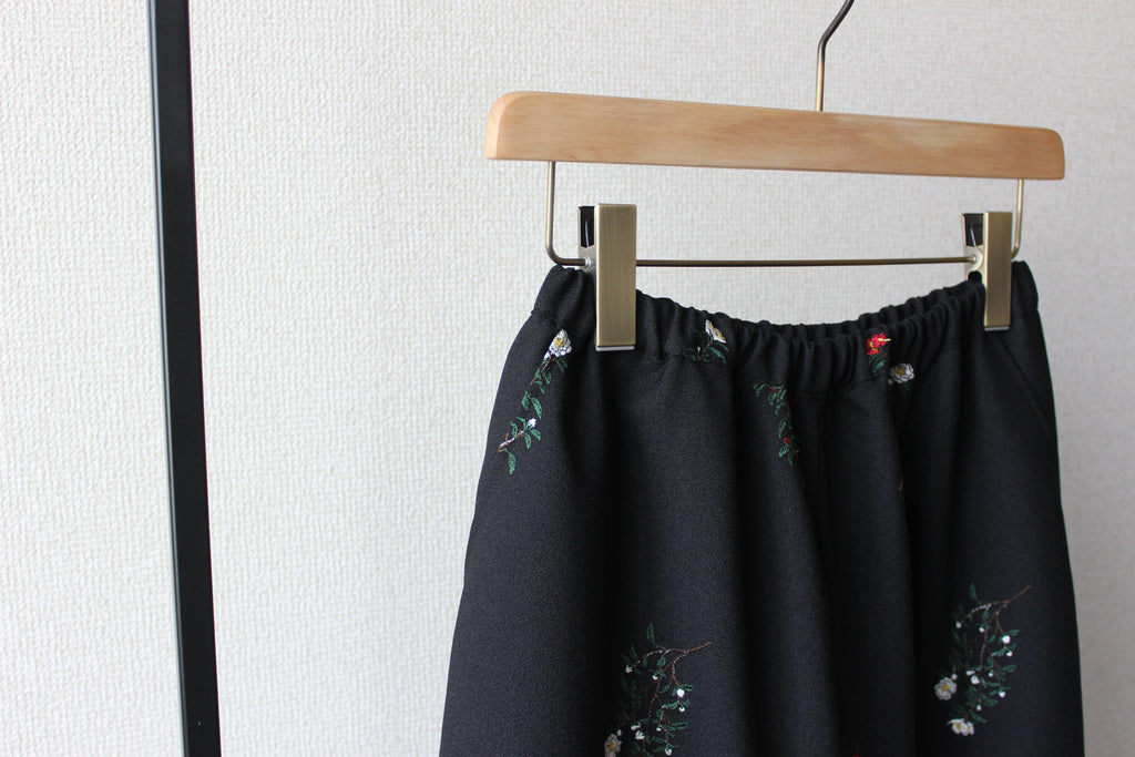 // wide culotte skirt - sazanka - 【10月中旬〜下旬お届け予定】