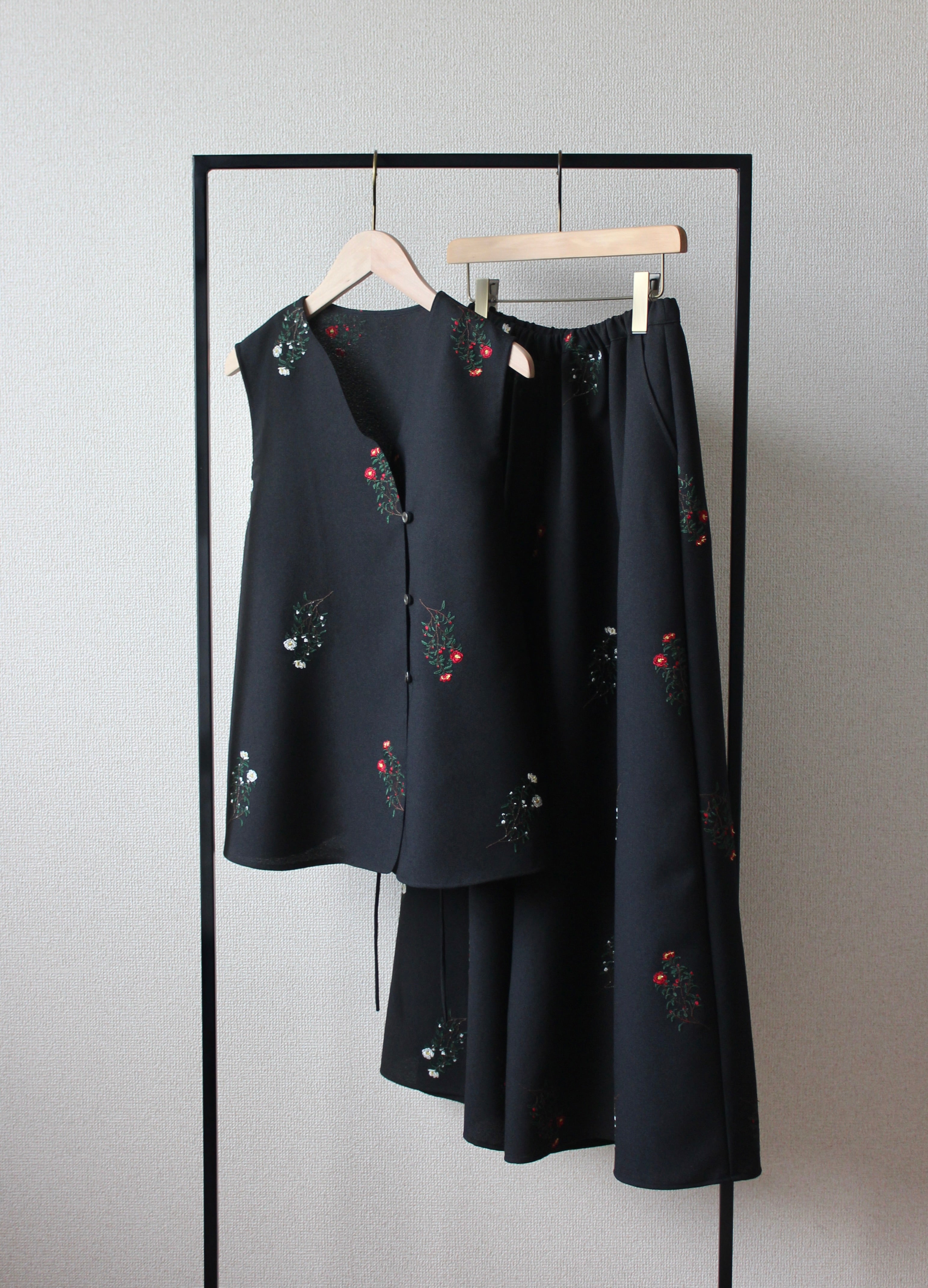 // wide culotte skirt - sazanka - 【10月中旬〜下旬お届け予定】