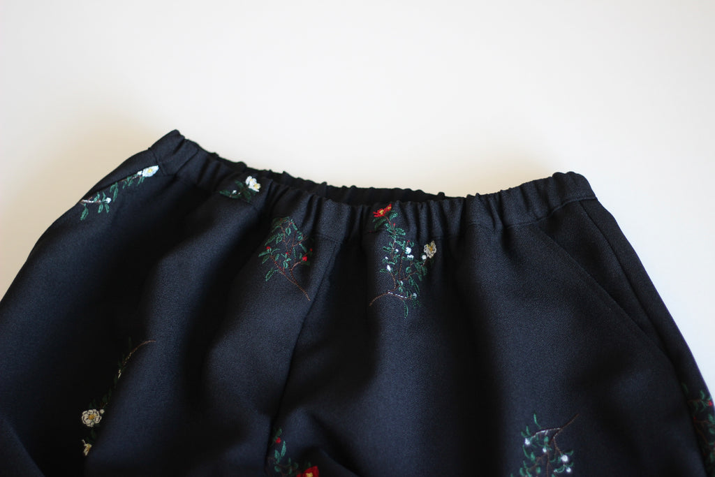 // wide culotte skirt - sazanka - 【10月中旬〜下旬お届け予定】