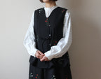 【遠隔試着】// wave neck vest - sazanka -
