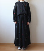 // squeeze sleeve blouse - sazanka - 【12月下旬〜1月中旬お届け予定】