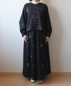 // squeeze sleeve blouse - sazanka - 【12月下旬〜1月中旬お届け予定】